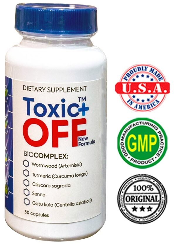 Toxic Off | Daily Easy Swallow Capsules | 30 Capsules New Formula - Imagen 2